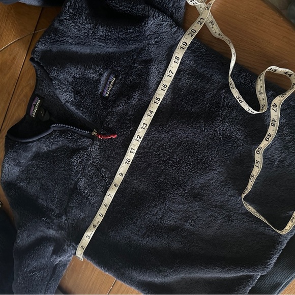 Patagonia Navy Fuzzy Fleece Quarter Zip Sweatshirt Small - Picture 10 of 12